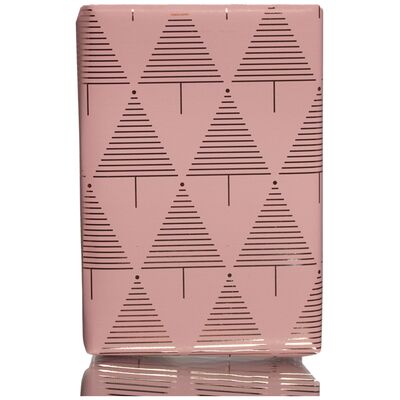 Gavepapir Pink Med Gyldne Mønstre